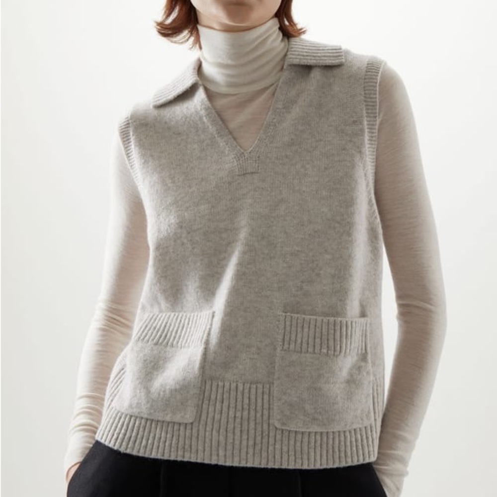 COS Lambswool V-neck Sweater Vest
